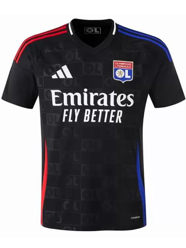 Olympique de Lyon maillot domicile uniforme de football adulte kit de vêtements de sport pour hommes haut de football chemise 2024-2025